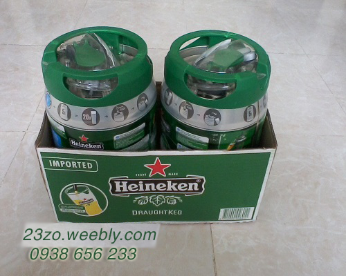 Bom bia Heineken 5 lít  nhập khẩu Hà Lan