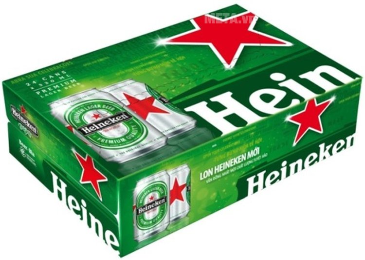 Thùng bia Heineken 330 ml 24 lon